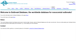 Desktop Screenshot of outbreak-database.com